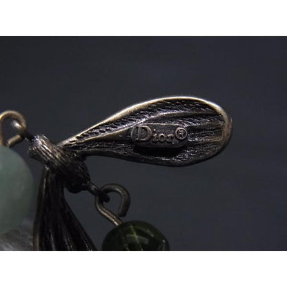 Christian Dior Bracelet Bronze And Green Metal Mistletoe — view 2