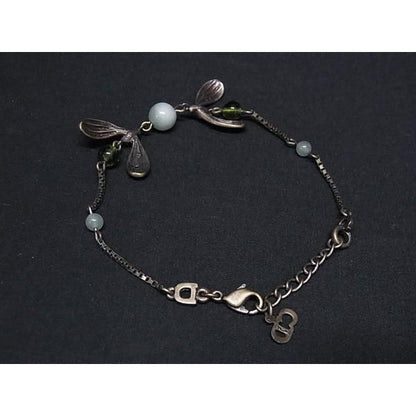 Christian Dior Bracelet Bronze And Green Metal Mistletoe — view 3