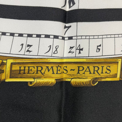 Hermes Scarf Silk Carre 90 Dies ET Hore Astrology Black — view 7