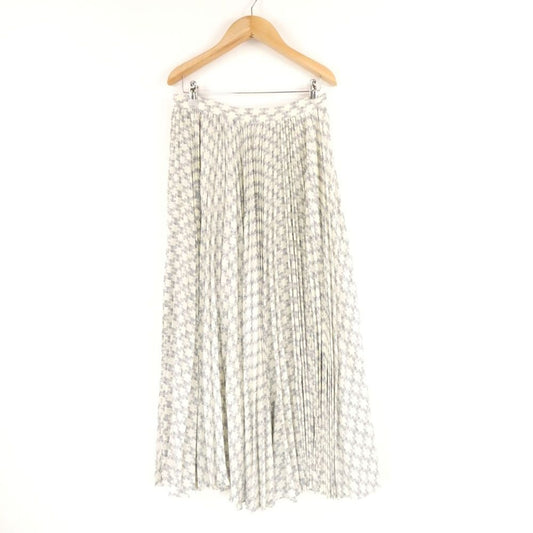 Celine Pleated Skirt 40 Silk Triomphe Long Length