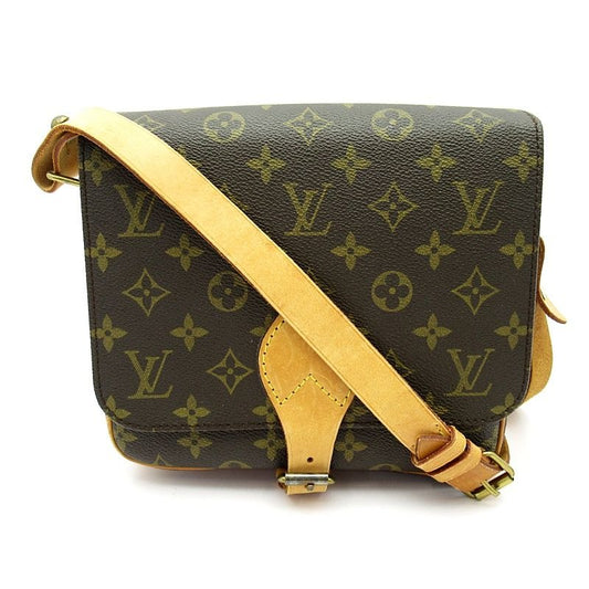 Louis Vuitton Cartouchiere 22 Monogram Shoulder Bag Brown