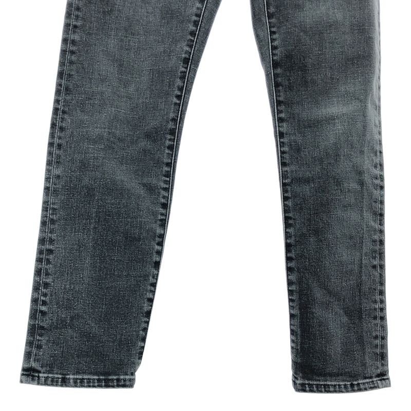 Dior - Logo Leather Patch Black Denim Skinny Pants - 30 - Charcoal Gray - Men's