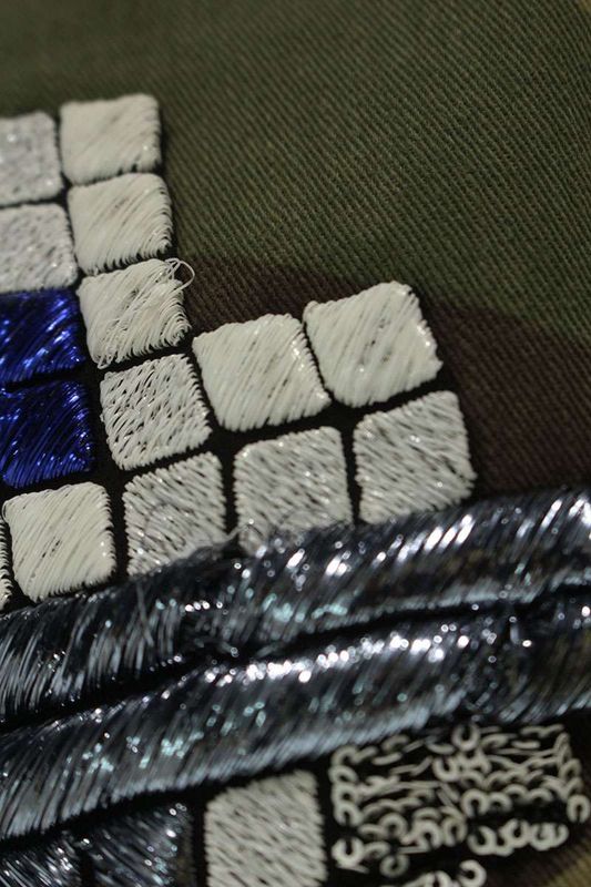 Saint Laurent Paris 16SS 415922 Y927l Camouflage Rocket Decoration Military Mod