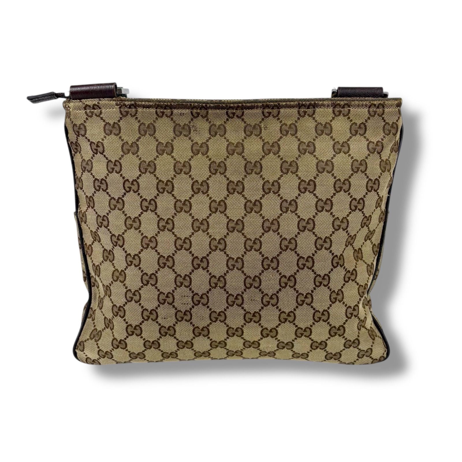 Gucci Sherry Line Shoulder Bag Crossbody Bag Gg Canvas Brown