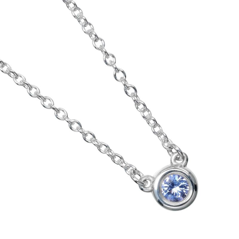 Tiffany & Co Colored By-the-yard Blue 925 Silver X Colored Stones Ladies 1.65g