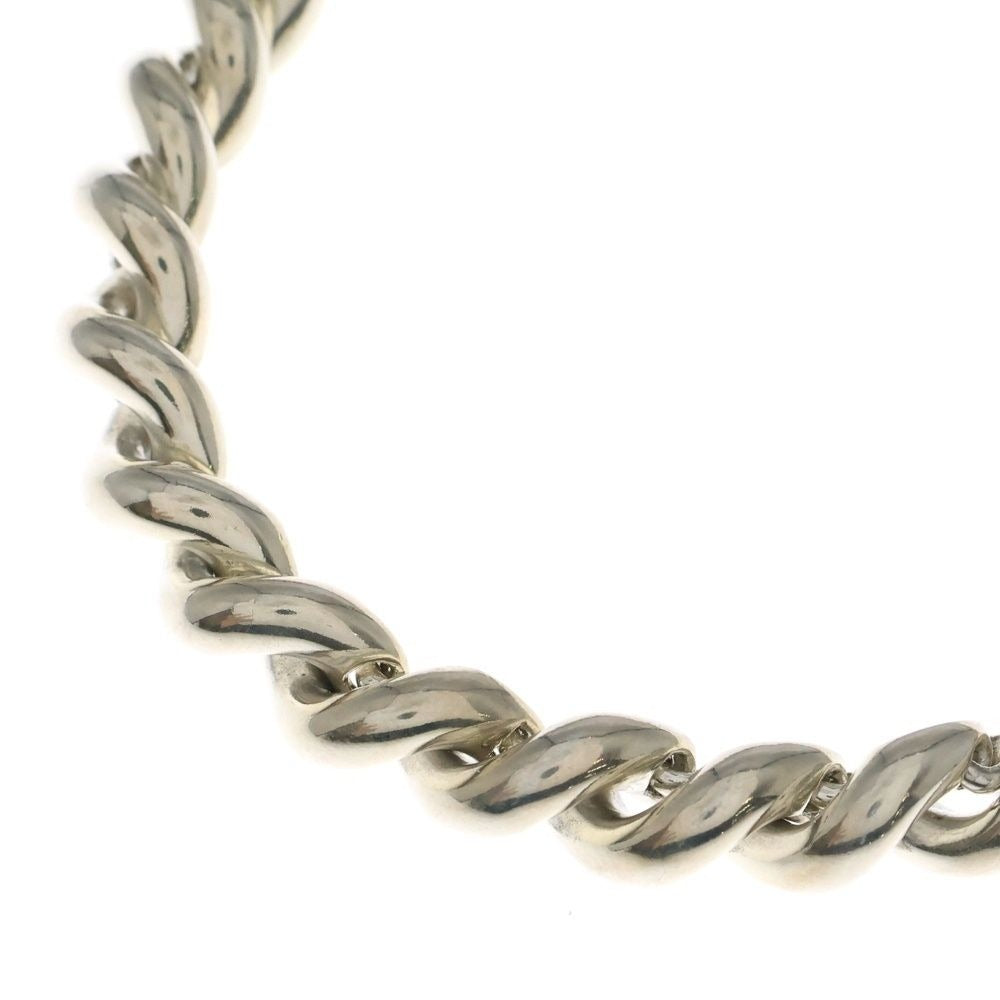 Hermes Torsade Bottleneck Necklace Silver