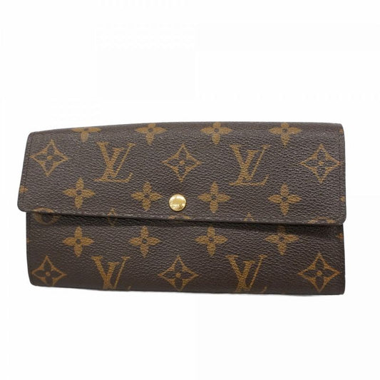 Louis Vuitton Long Wallet Monogram Portefeuille Sarah M61734 Brown Ladies