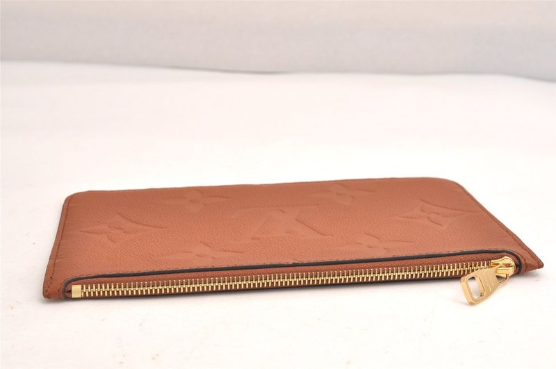 Louis Vuitton Monogram Empreinte Neverfull Pouch Wallet Brown LV 3395n