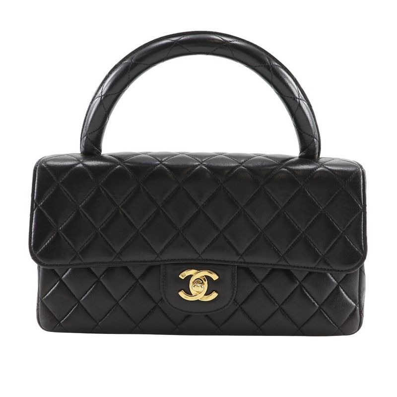 Chanel Parent Only Matelasse One Handle Lambskin Black Ladies Handbag