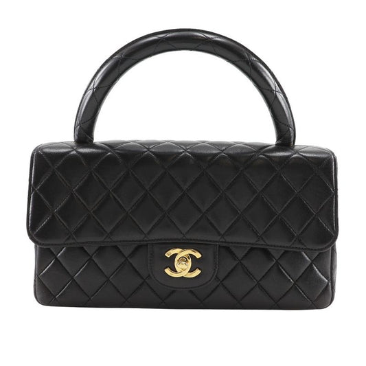 Chanel Parent Only Matelasse One Handle Lambskin Black Ladies Handbag