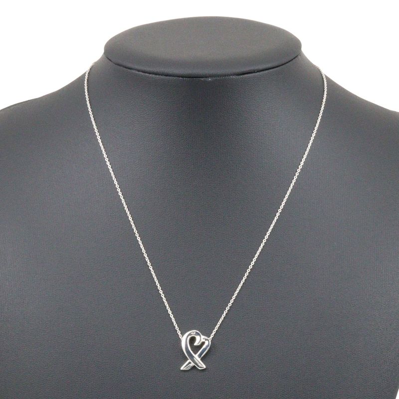 Tiffany & Co Loving Heart 925 Silver Ladies 2.83g Necklace