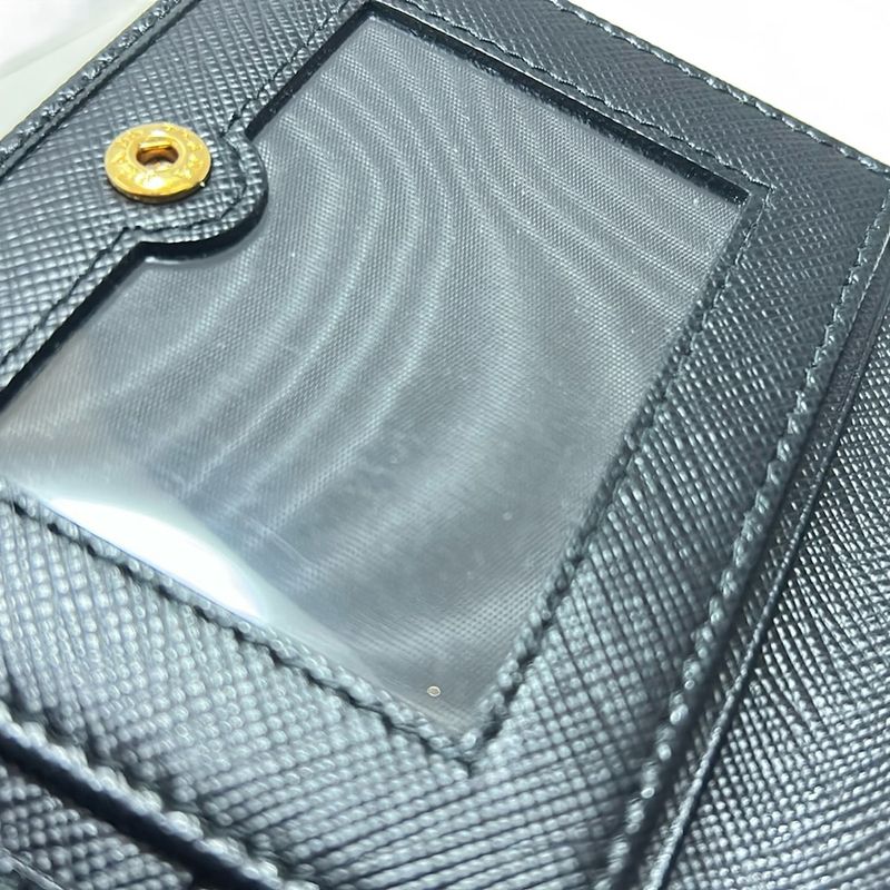 Prada Bifold Wallet - 1ml023 Black Leather