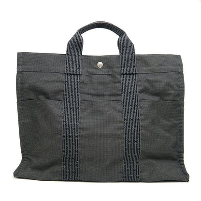 Hermes Her Line Tote MM Gray Canvas A4 Compartment