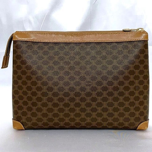 Celine Clutch Bag Brown Macadam Ec20280