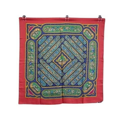 Hermes Scarf Carre 90 Multicolor 100% Silk Qalamdan