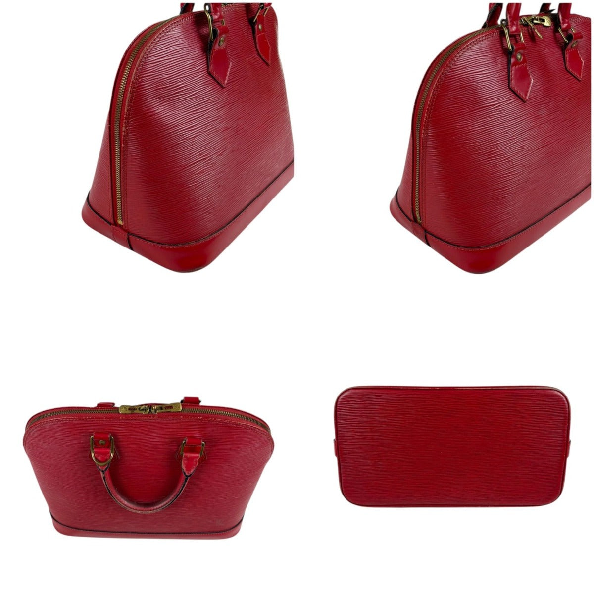 Louis Vuitton Handbag Alma PM Epi Leather Castilian Red — view 4