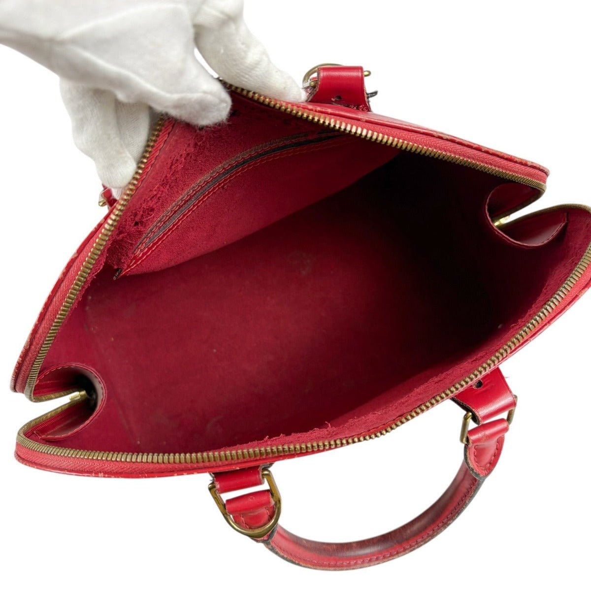 Louis Vuitton Handbag Alma PM Epi Leather Castilian Red — view 9