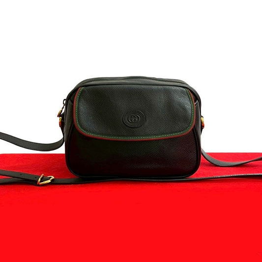 Gucci Vintage Sherry Line GG Logo Leather