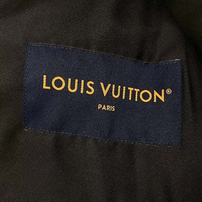Louis Vuitton D2 Embroidered Leather Bomber Jacket 52 Black Cowhide Super — view 9