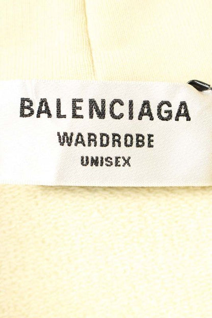 Balenciaga 620947 Tkvi9 Used Campaign Logo Embroidered Pullover Hoodie Men XXS