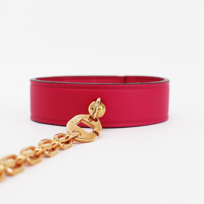 Hermes Glove Holder Kelly Rose Pink Gold Hardware Swift Accessories