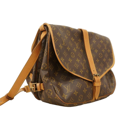 Louis Vuitton Shoulder Bag Monogram Saumur 35 Brown — view 2