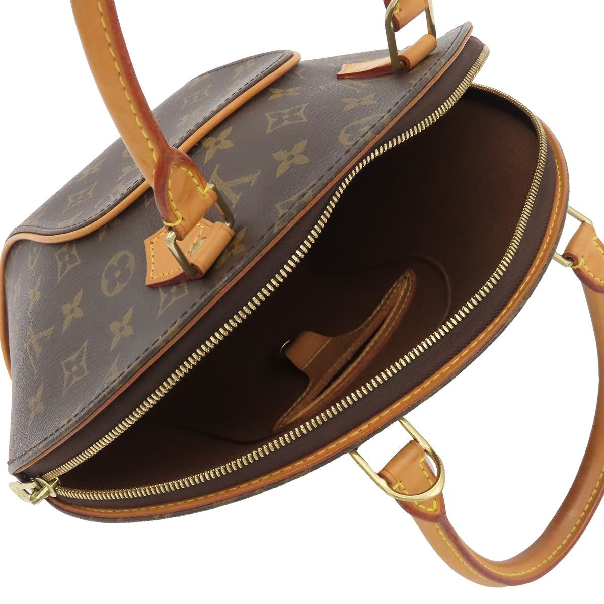 Louis Vuitton Ellipse PM Brown Gold Monogram Canvas Handbag — view 5