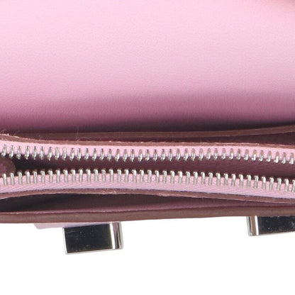 Hermes Constance Slim B Engraved Svhardware Epson Mauve Silvestre Wallet Women