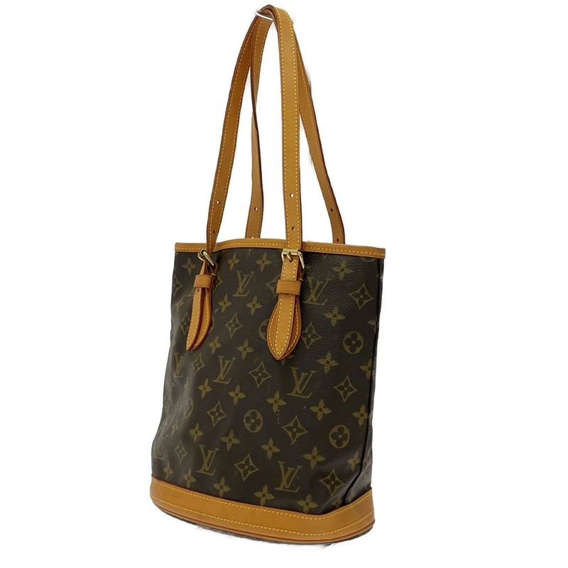 Louis Vuitton M42238 Monogram PVC Petit Bucket PM Brown 386879 Shoulder