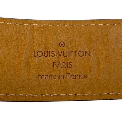 Louis Vuitton M6919 Ct0065 Belt Santure Ellipse Monogram Canvas Brown Gold Logo