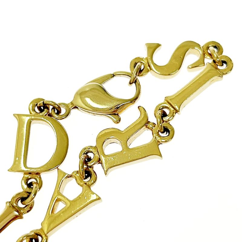 Christian Dior GP Dior Paris Logo Bracelet Gold 426164 Bracelet