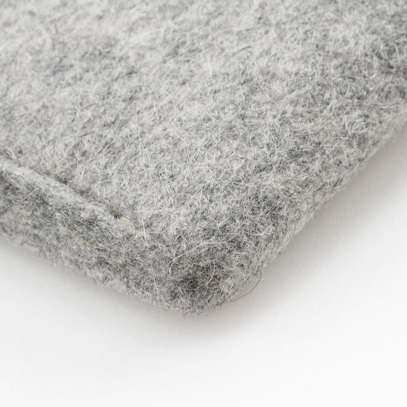 Hermes Toudou 37 Felt And Vaux Epson Blue Zanzibar Blue/gray A Unisex Clutch Bag