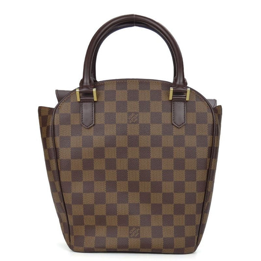 Louis Vuitton Handbag Sariasau Damier Ebene Brown Gold Hardware