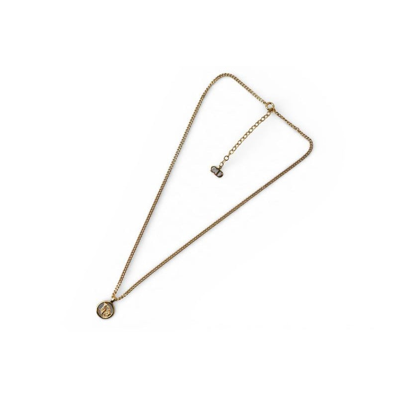 Christian Dior Necklace Vintage Logo Circle — view 3