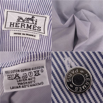 Hermes Shirt Long Sleeve Long Sleeve Stripe Cotton