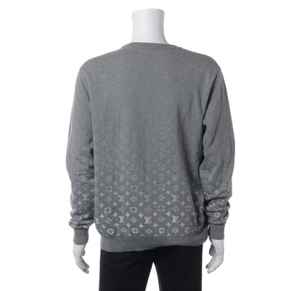 Louis Vuitton Tagged Gradient Monogram Knit Sweater Top Gray — view 2