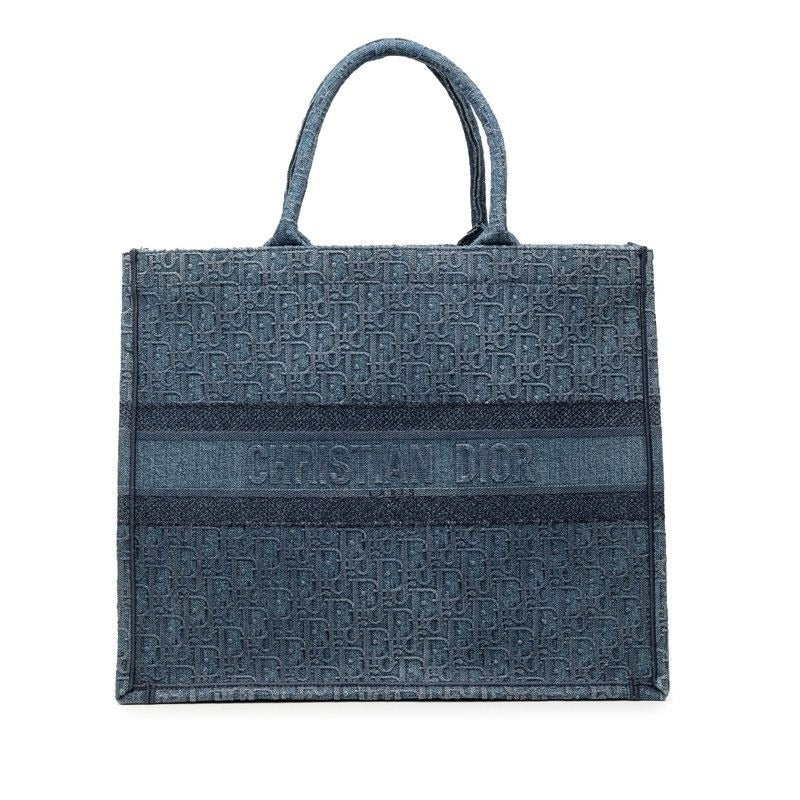 Dior Oblique Book Travel Blue Denim