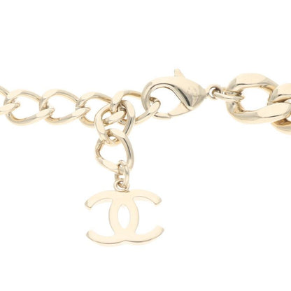 Chanel Logo Plate Chain Necklace Women