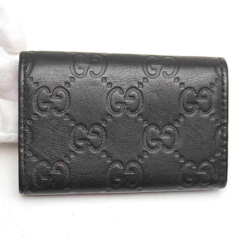 Gucci Interlocking G Leather Key Case 6 Keys 181680