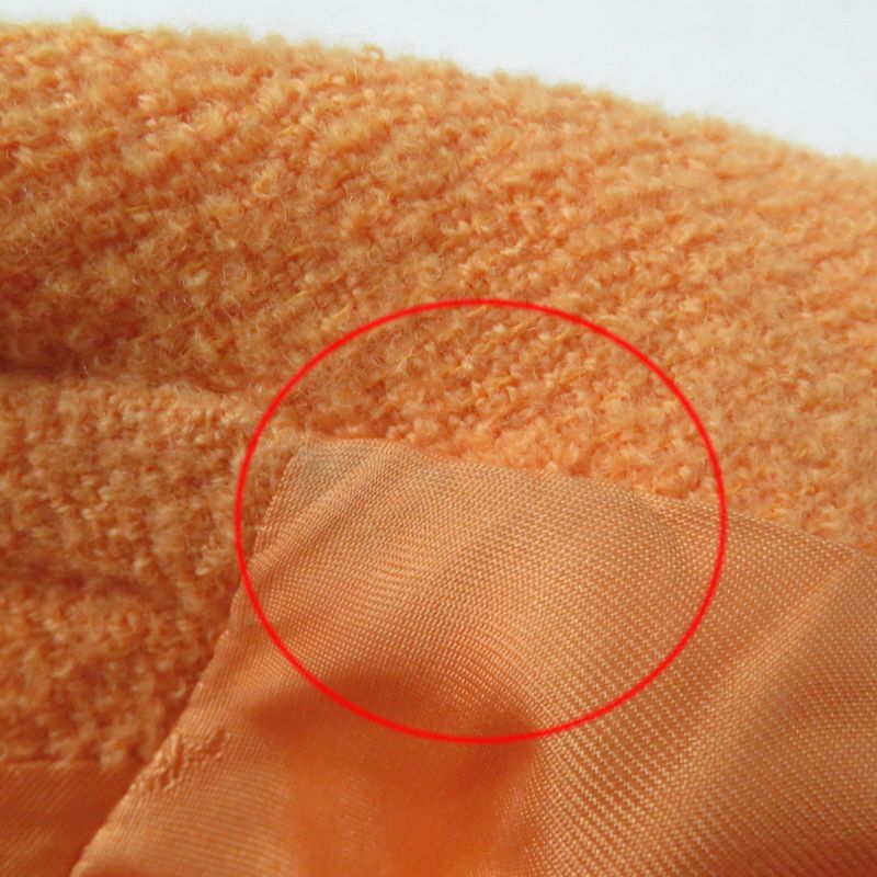 CHANEL Vintage 96P P06565v04632 Wool Nylon Coco Mark Button Tweed Tailored