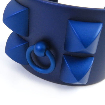 Hermes Collierd Chien Studded Bracelet Bangle Accessory Blue With Box And