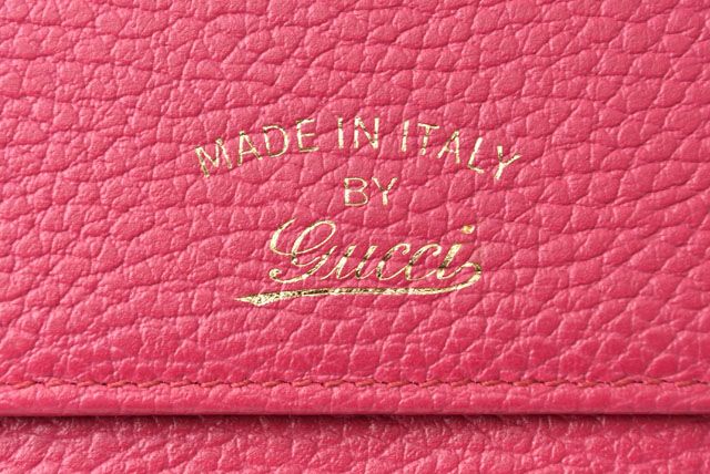 Unused Gucci Long Wallet Gucci Swing Pink 354496