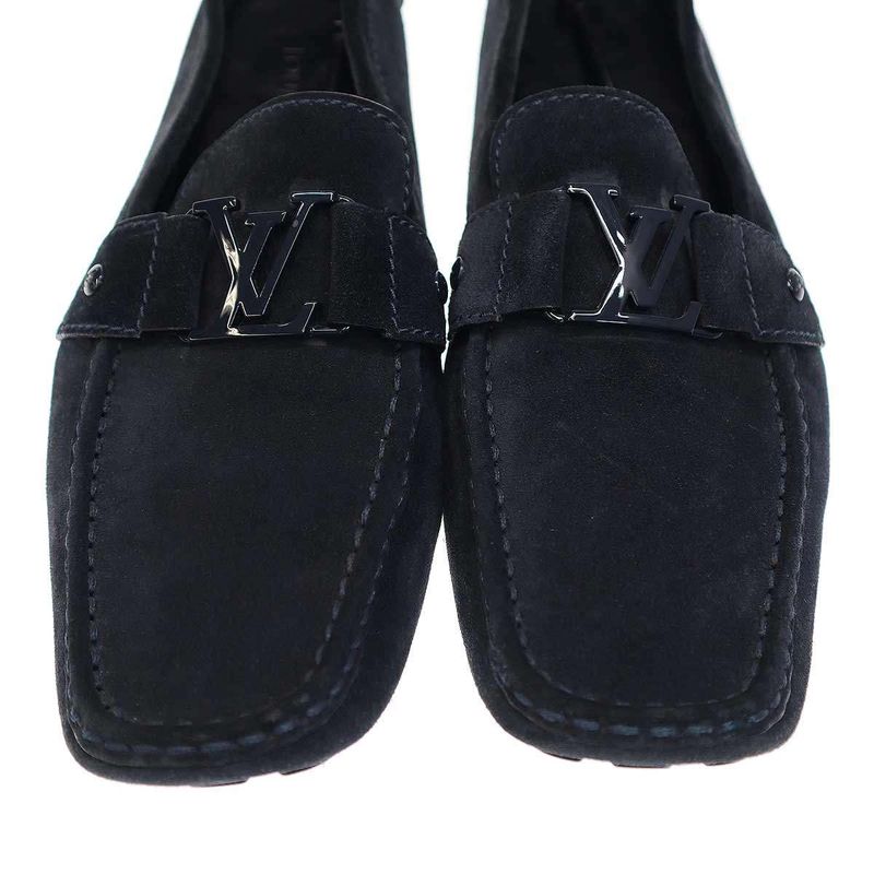 Louis Vuitton Suede Driving Shoes Navy 10