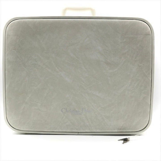 Dior Trunk Attache Case Travel Bag Vintage White