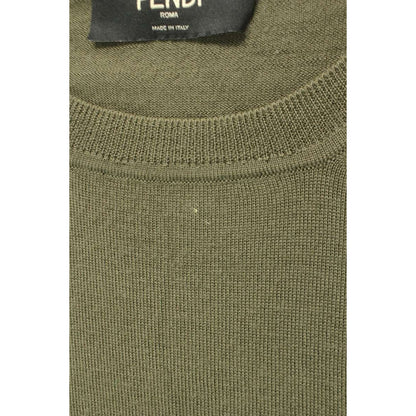 Fendi Frog Embroidery Crew Neck Knit 44 — view 3