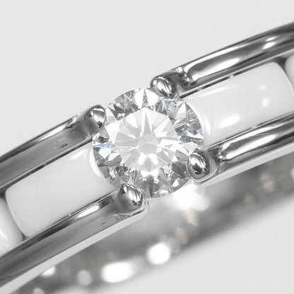 Chanel Ultra Small Gold Diamond Ceramic Ring — view 5