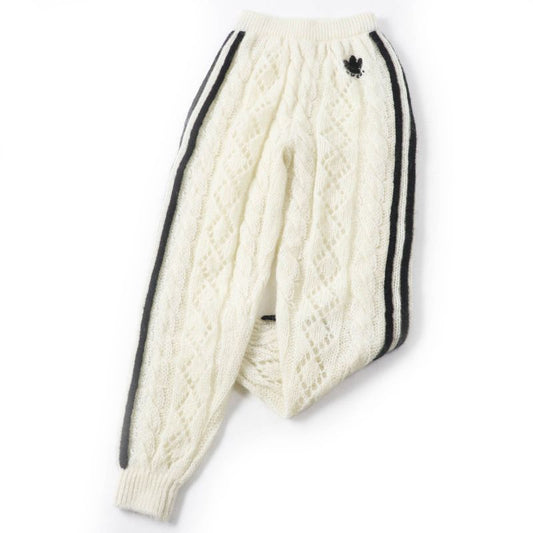 Gucci×adidas Gucci×adidas 721504 Mohair Trefoil Embroidery Knit Long Pants