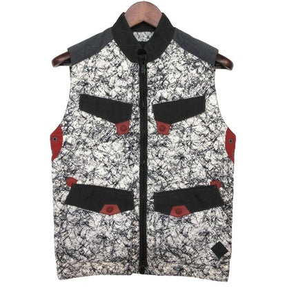 Moncler White Mountaineer Ring Down Vest Thomson Gilet Zip Up All Over Pattern