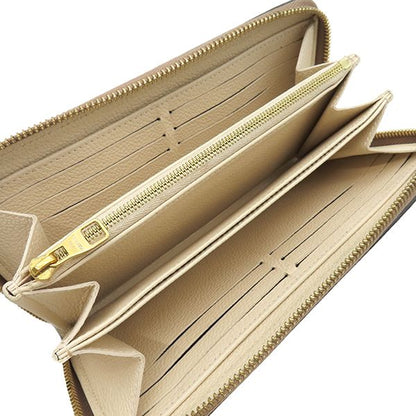 Louis Vuitton Long Wallet Zippy Wallet Bi-Color Monogram Empreinte Cles Creme X