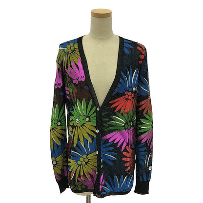 Chanel - Multicolor CC LOGO Embellished Cardigan Knit Cardigan With Bijoux